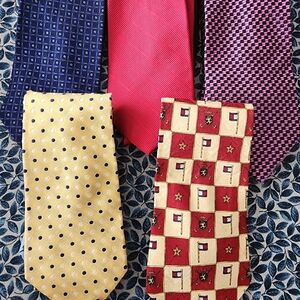 Elegant Men's Tie Set - Red, Yellow, Blue, and More By Tommy Hilfiger